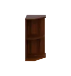 LZ 2 - 3 kancelářská skříň, rohová, pravá, 750x360x450, ořech královský